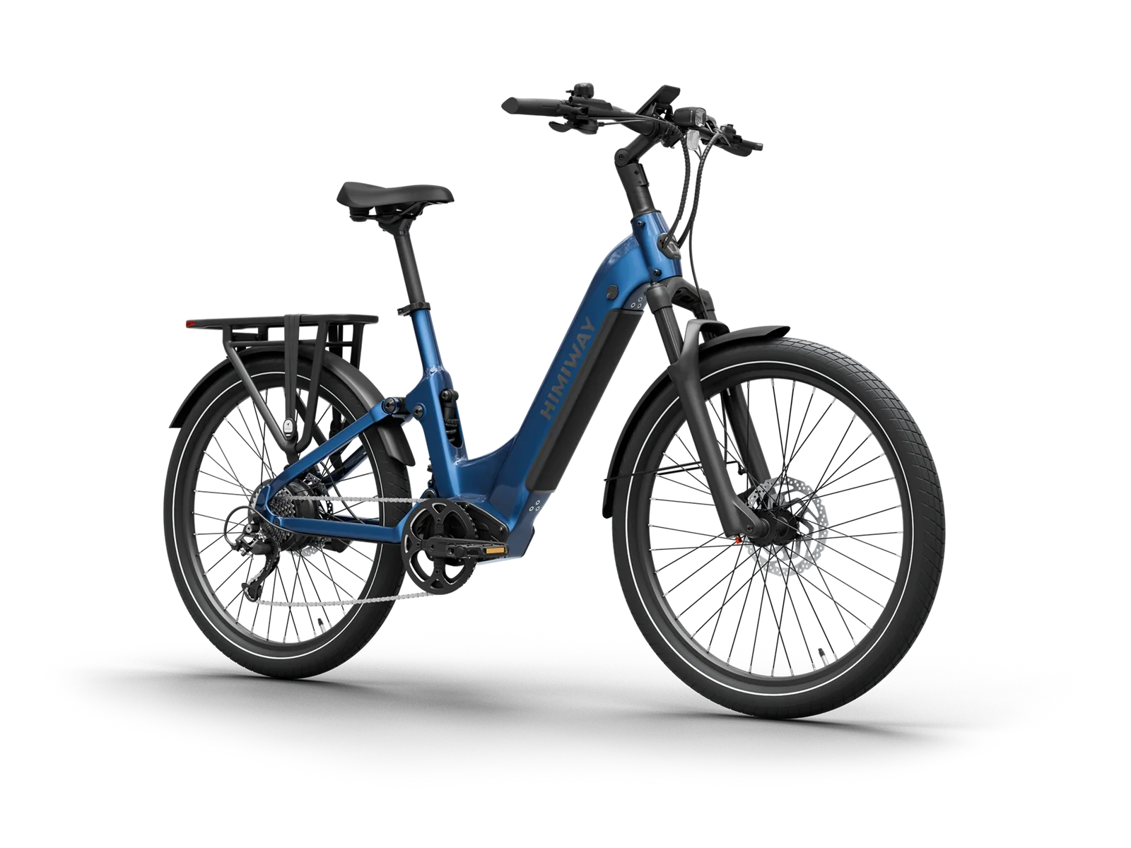 A7-blue_2 Himiway A7 Full Suspension Commuter eBike - Image 1