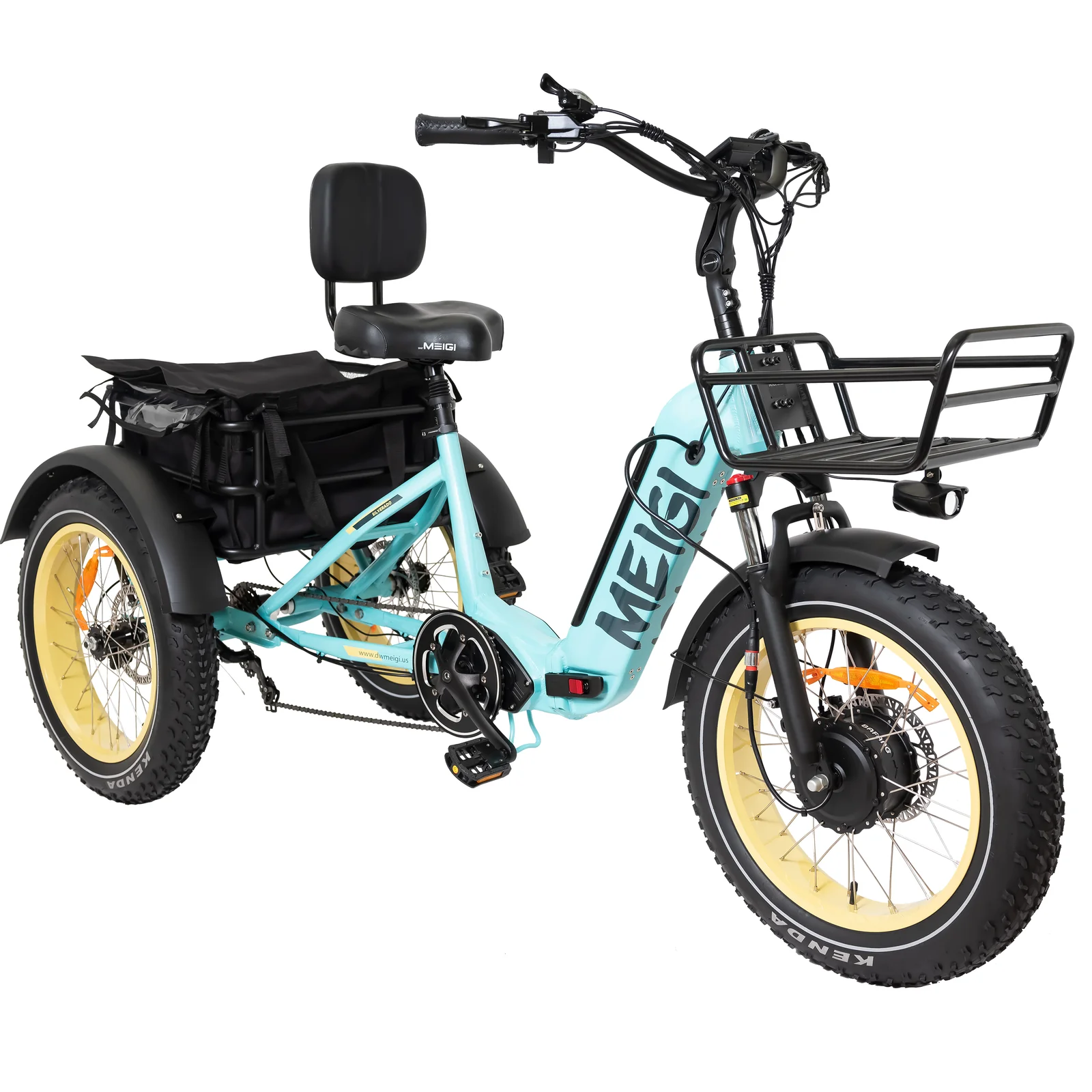 Lake_Blue_1 Meigi Silverado Fat Tire Folding Electric Trike - Image 1