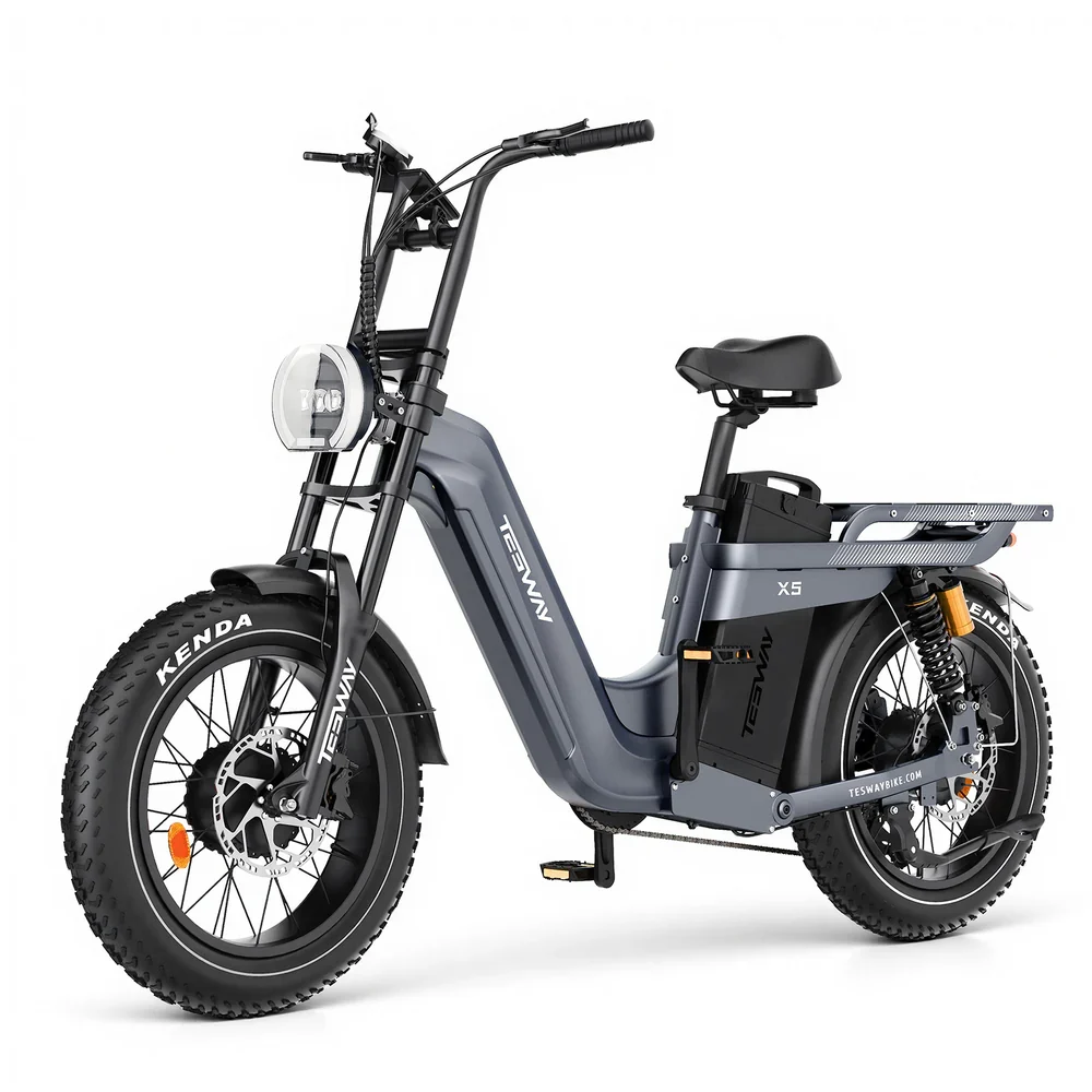 TESWAY_X5_AWD_Adult_ebike_Gray_13424683-054c-4064-89fd-f1f29345c71b Tesway X5 AWD Step-Thru Dual-Motor Electric Bike - Image 1